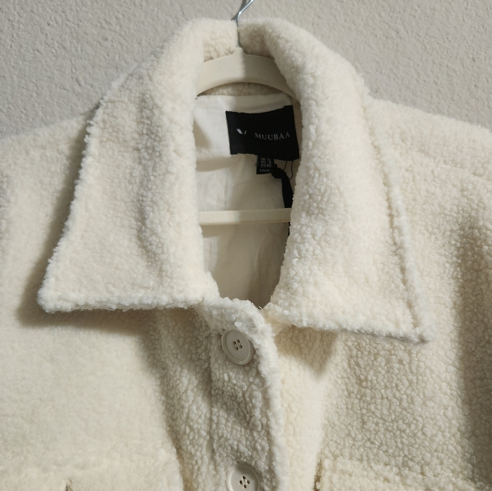 Muubaa NWT Portia Longline Faux Fur Shacket Women’s US 8 (UK 12) - Picture 5 of 10